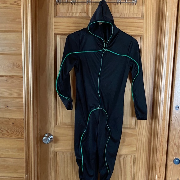 Chasing Fireflies Neon Invisible Stick Figure Halloween Costume Size 12 - Picture 2 of 16